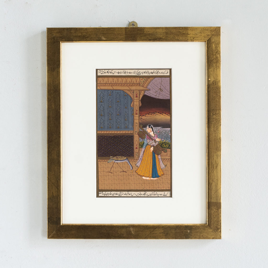 Persian miniature watercolour-0