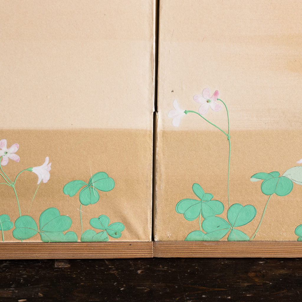 Hand-painted Furosaki-byobu screen of Butterflies, by Reiki Yamaguchi-139451