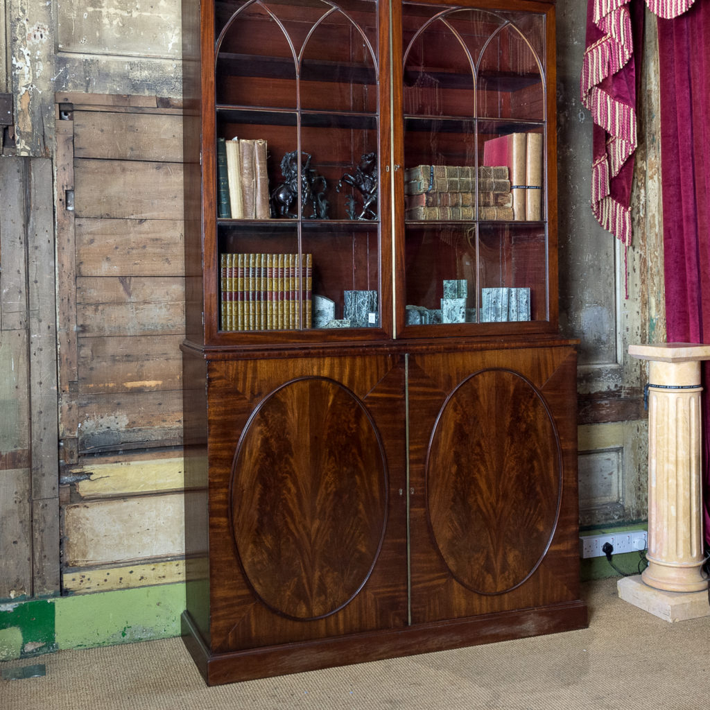 George III mahogany bookcase, -140100