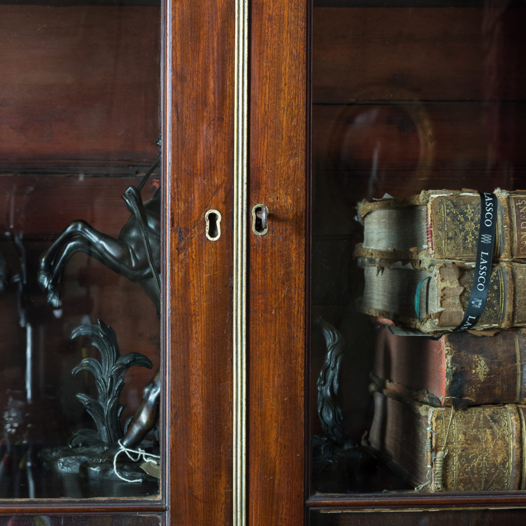 George III mahogany bookcase, -140121