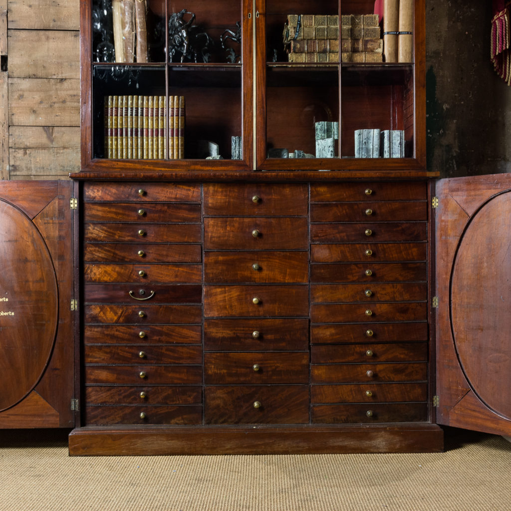 George III mahogany bookcase, -140103