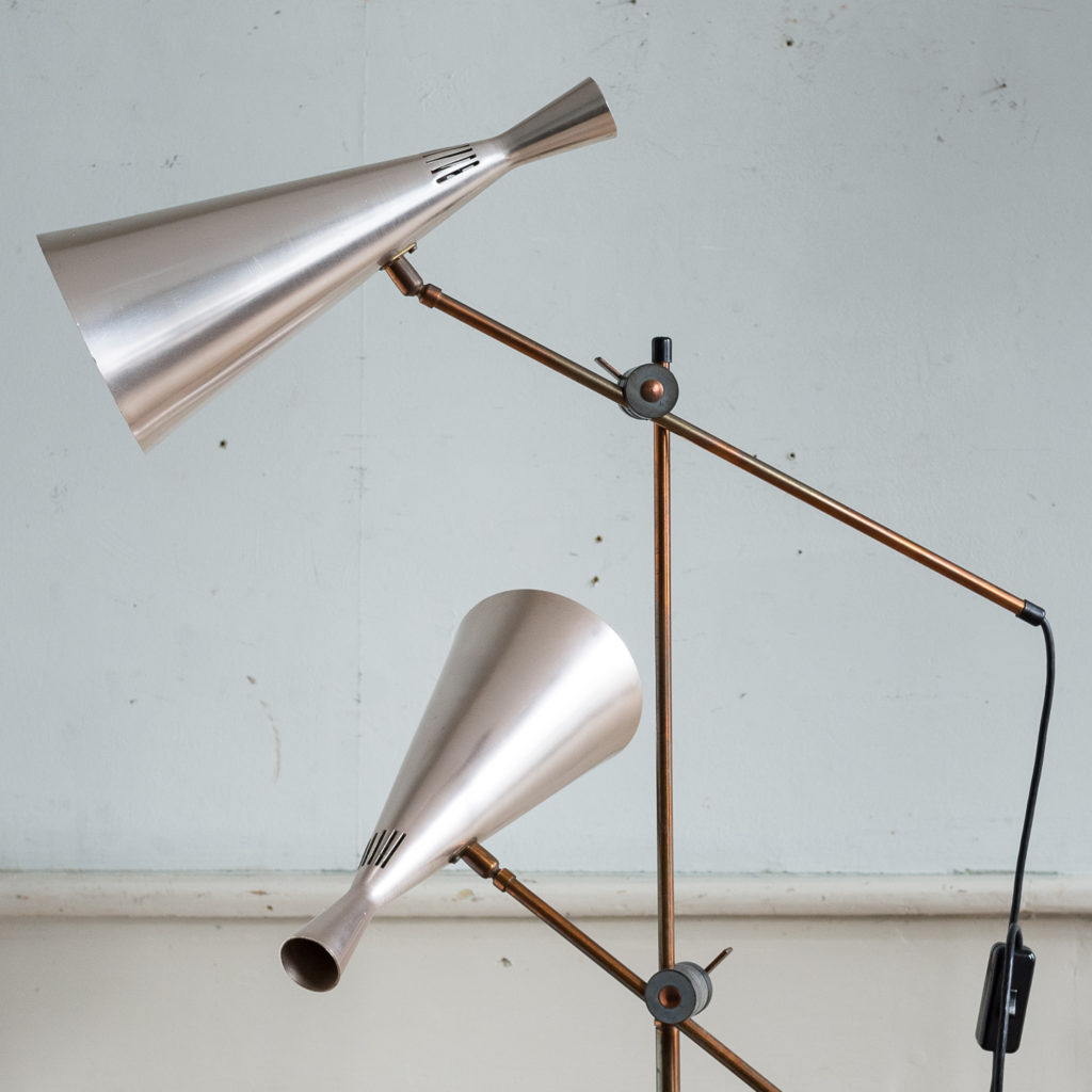 Mid-century cone floor lamp, -140397