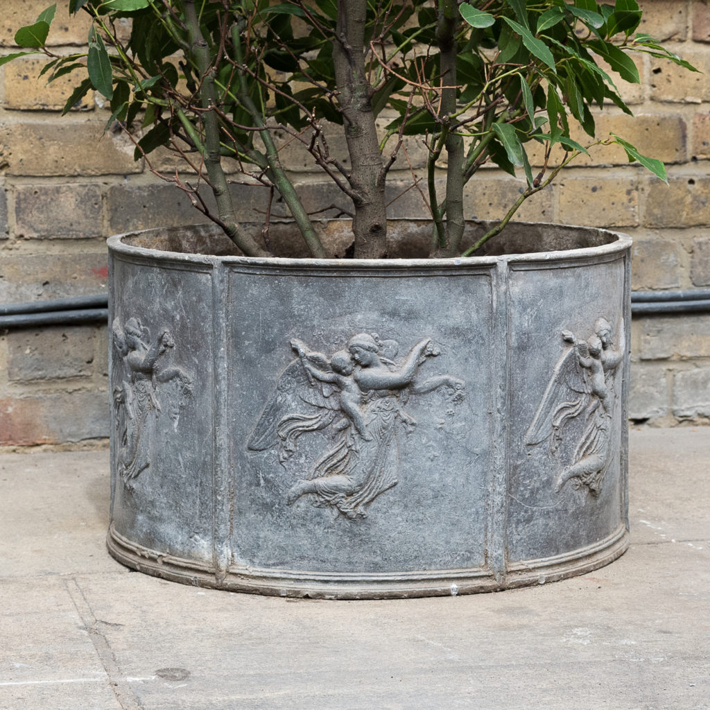 Eighteenth century style lead planter,