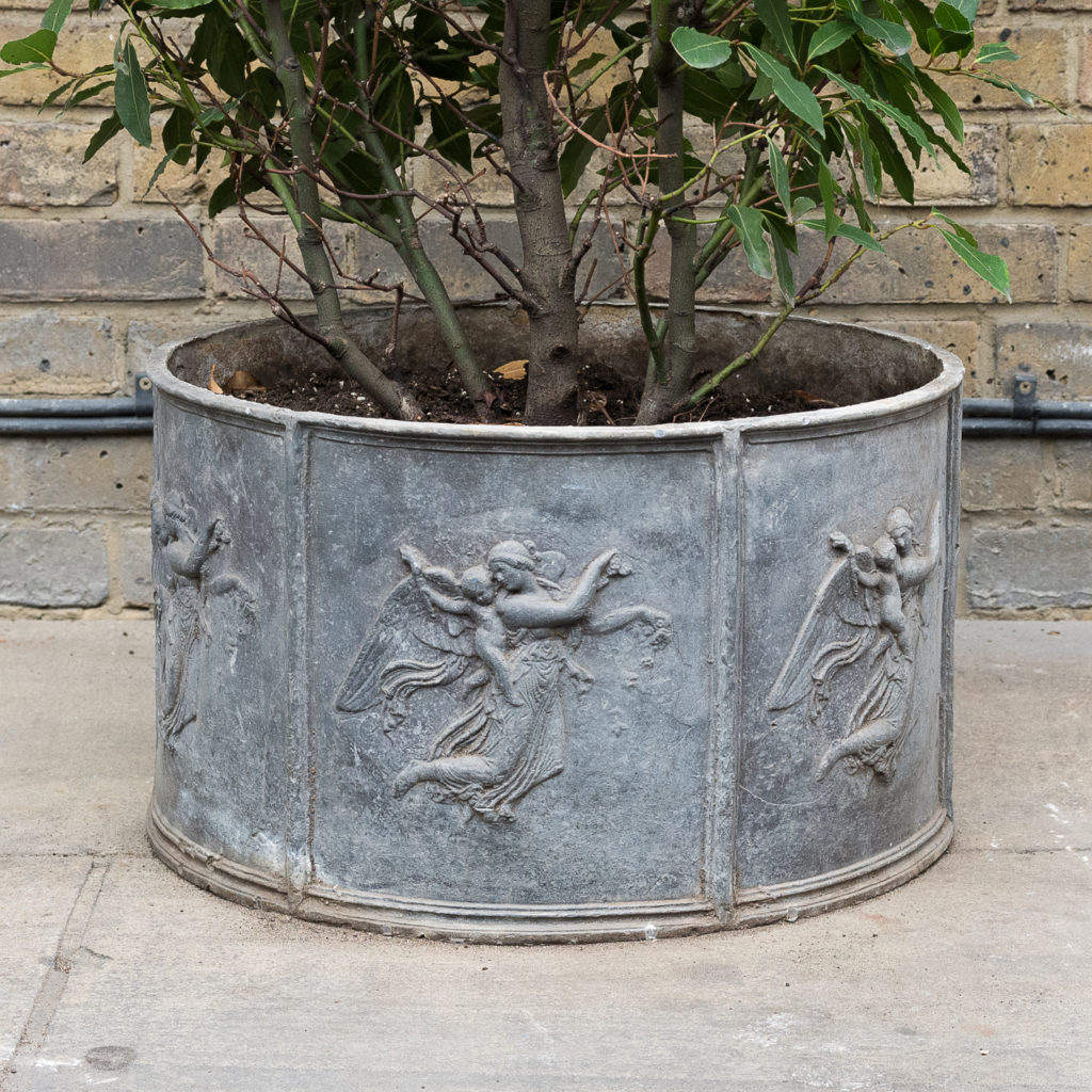 Eighteenth century style lead planter,