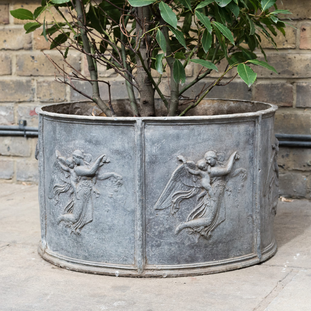 Eighteenth century style lead planter,