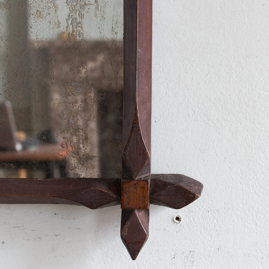 Victorian oak ‘Oxford’ mirror,-140307