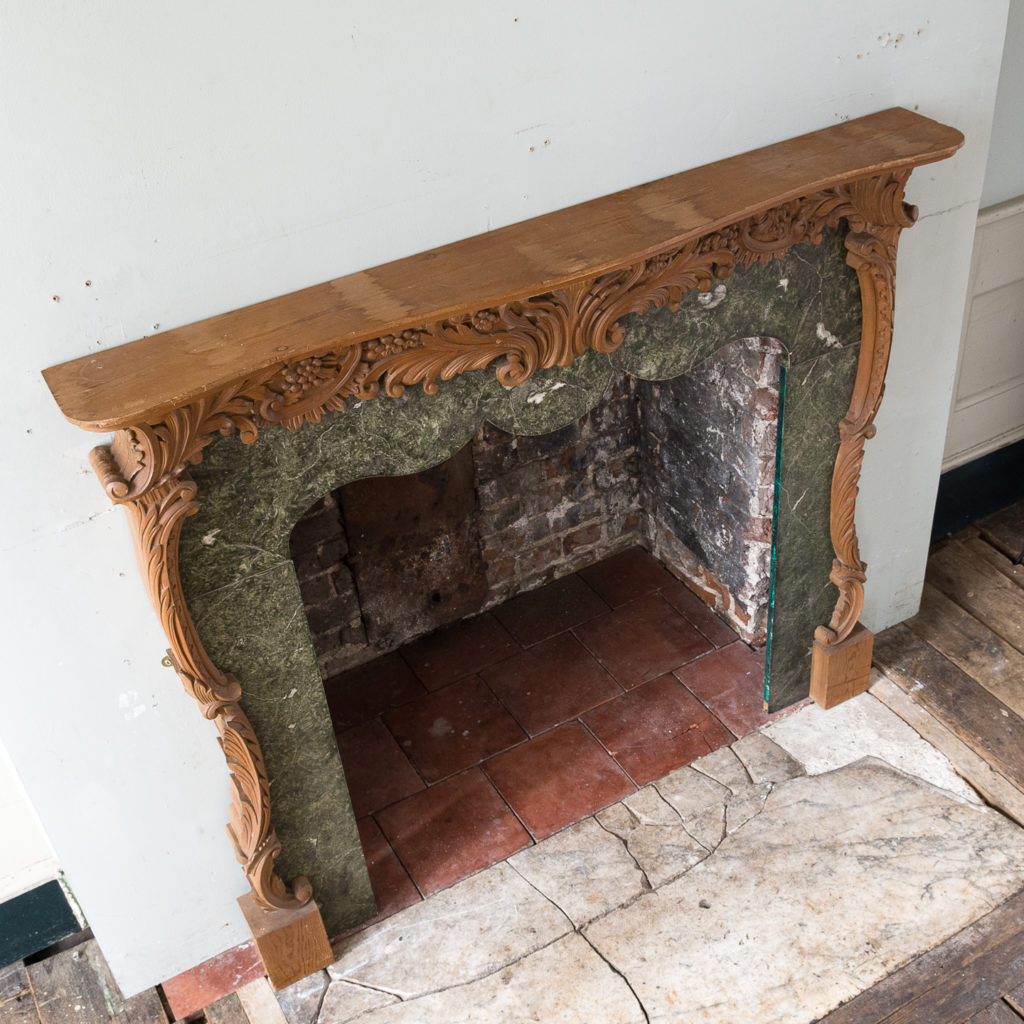 Mid-eighteenth century style Rococo fireplace,-140145