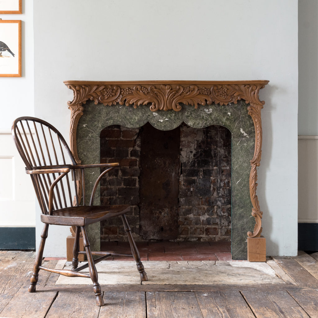 Mid-eighteenth century style Rococo fireplace,-140148