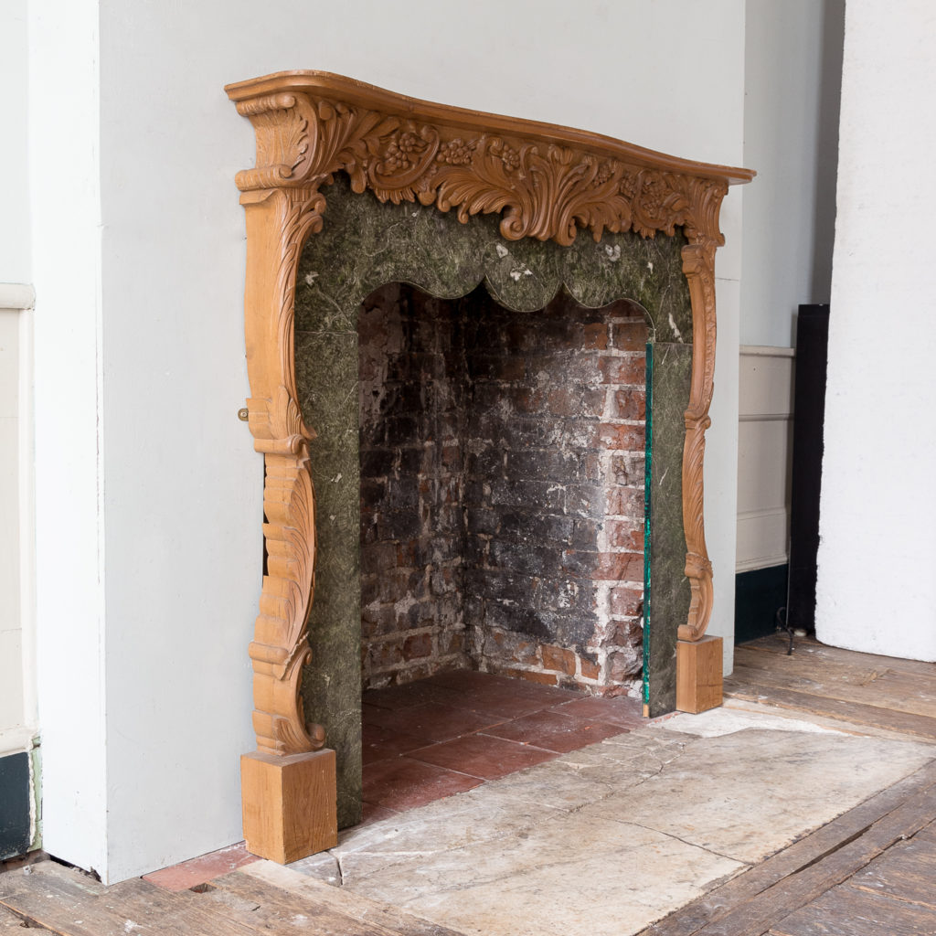 Mid-eighteenth century style Rococo fireplace,-140141