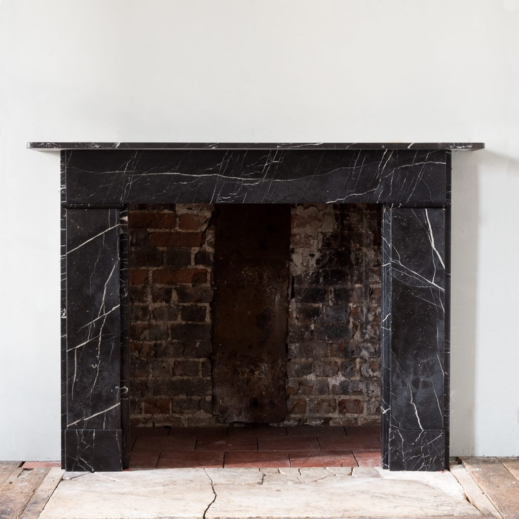 Nero Marquina fireplace,