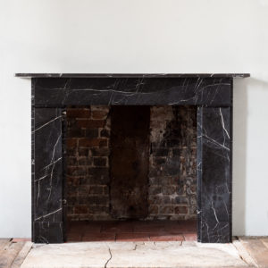 Nero Marquina fireplace,