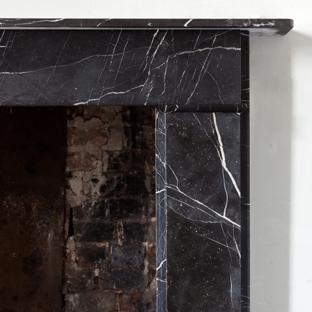 Nero Marquina fireplace,