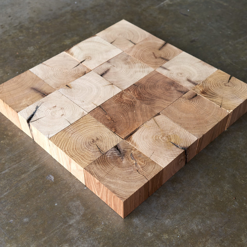 Reclaimed End Grain Oak Parquet Block-139649