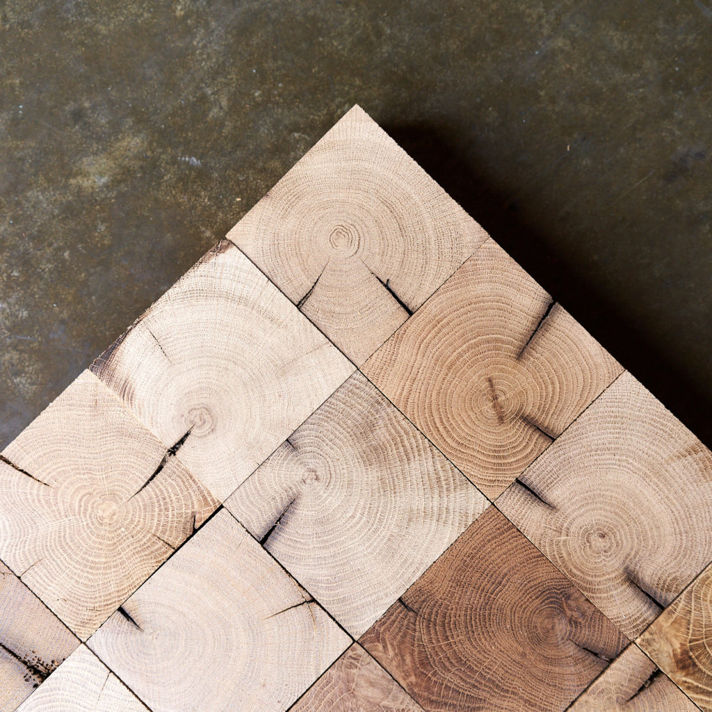 Reclaimed End Grain Oak Parquet Block-139651