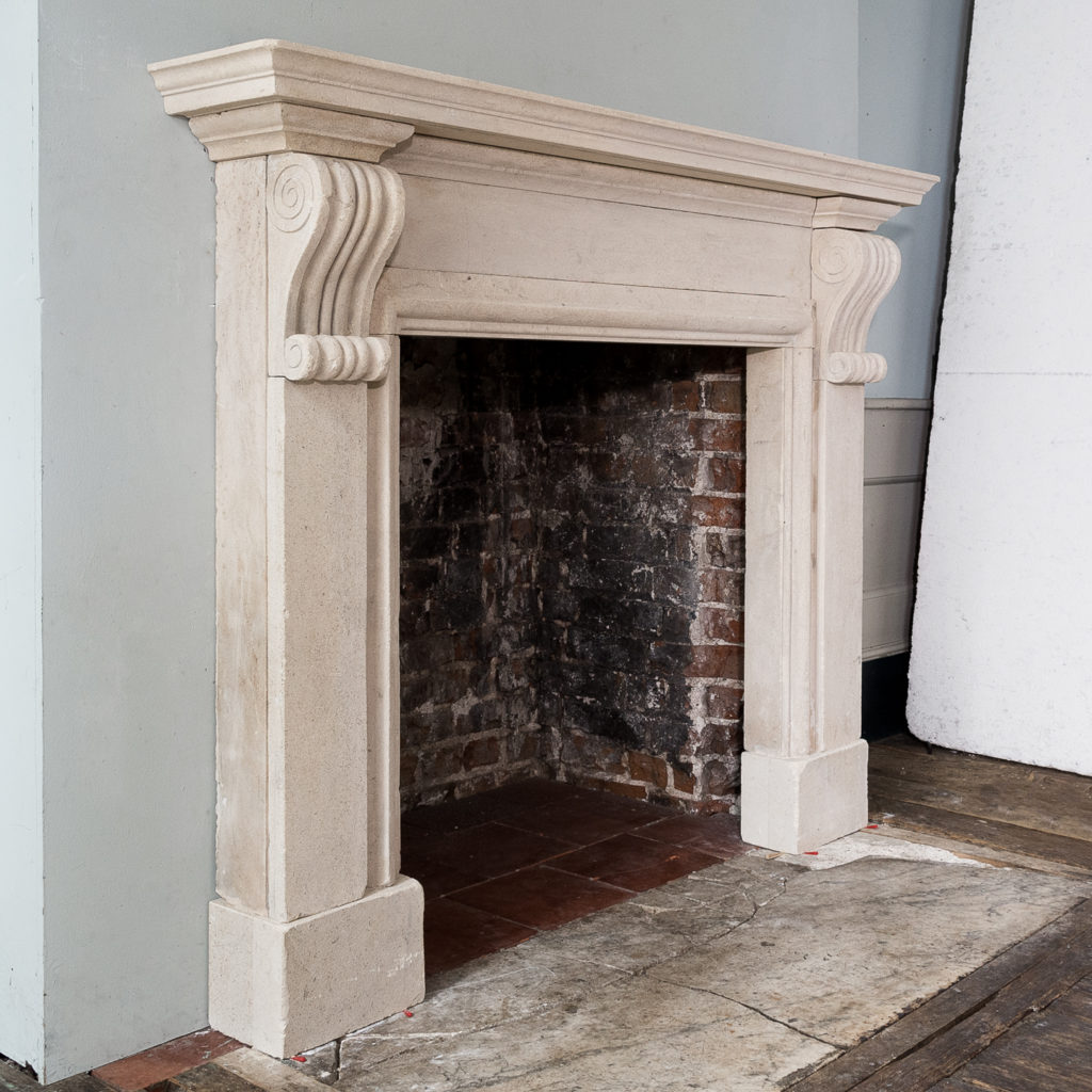 George II style Bathstone fireplace, -140040