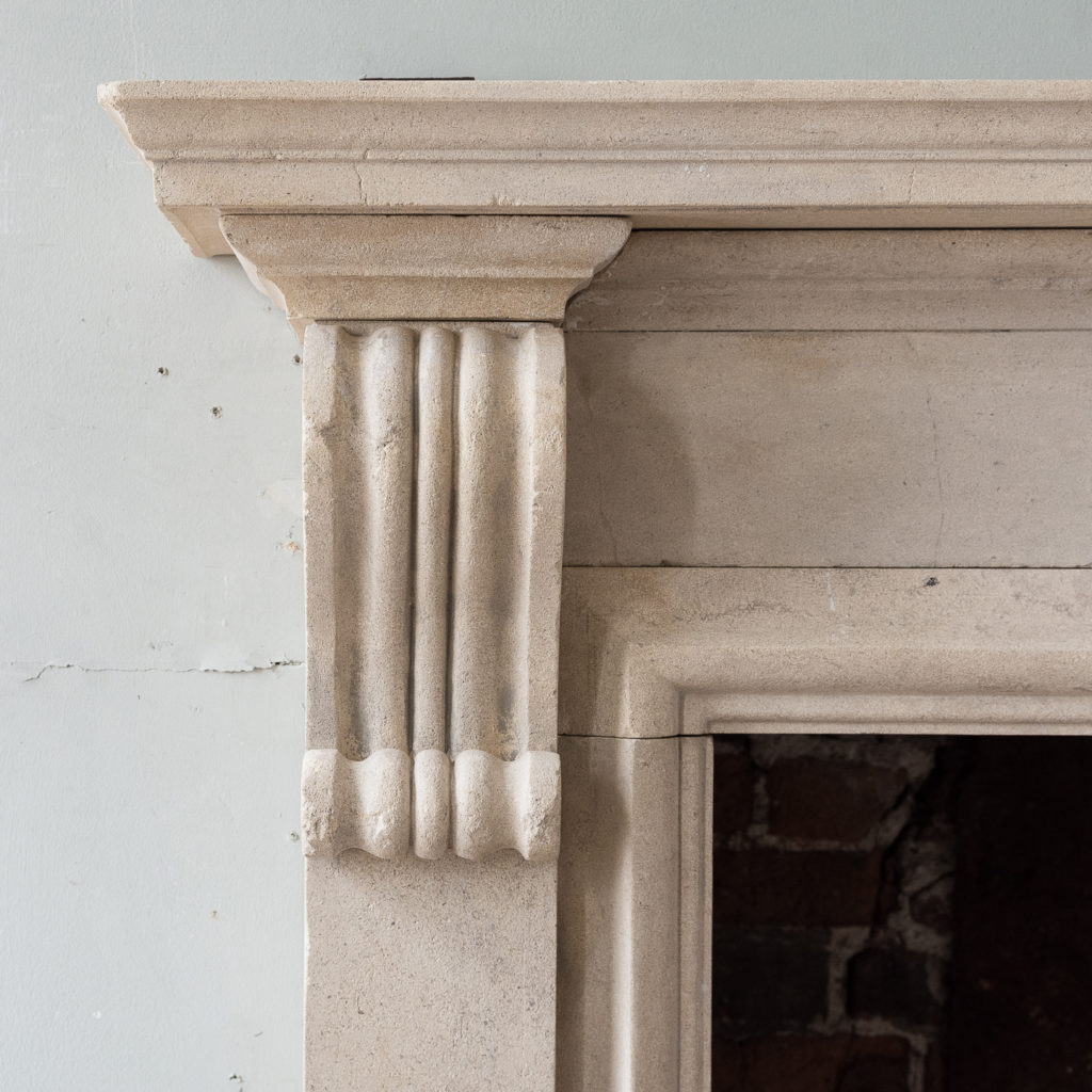 George II style Bathstone fireplace, -140033