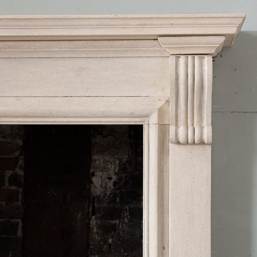 George II style Bathstone fireplace, -140032