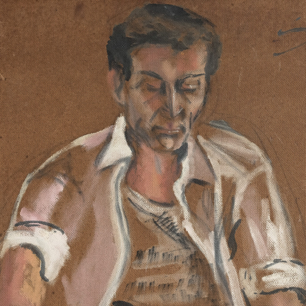 Study of the artists husband Harry H. Corbett.