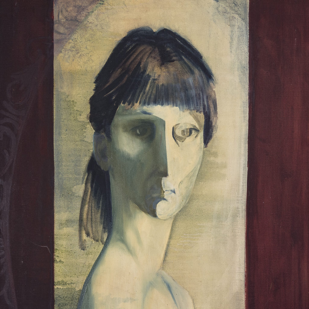 Self portrait, by Sheila Steafel