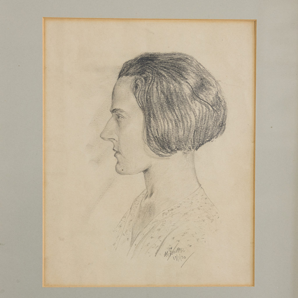 Profile study of a woman by Harold Steafel