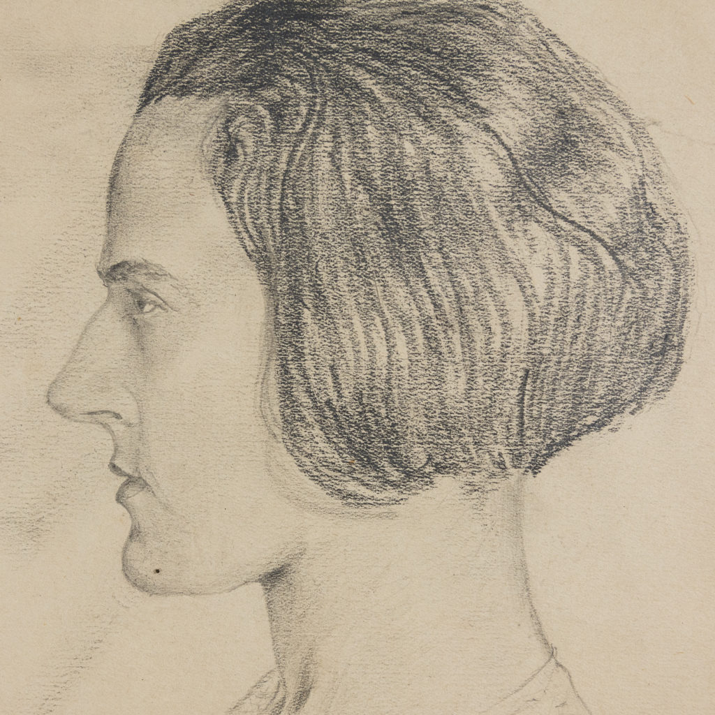 Profile study of a woman by Harold Steafel-140328