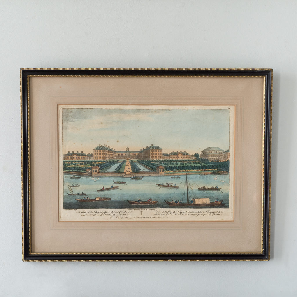 A View of the Royal Hospital in Chelsea & the Rotunda in Ranelaigh Gardens