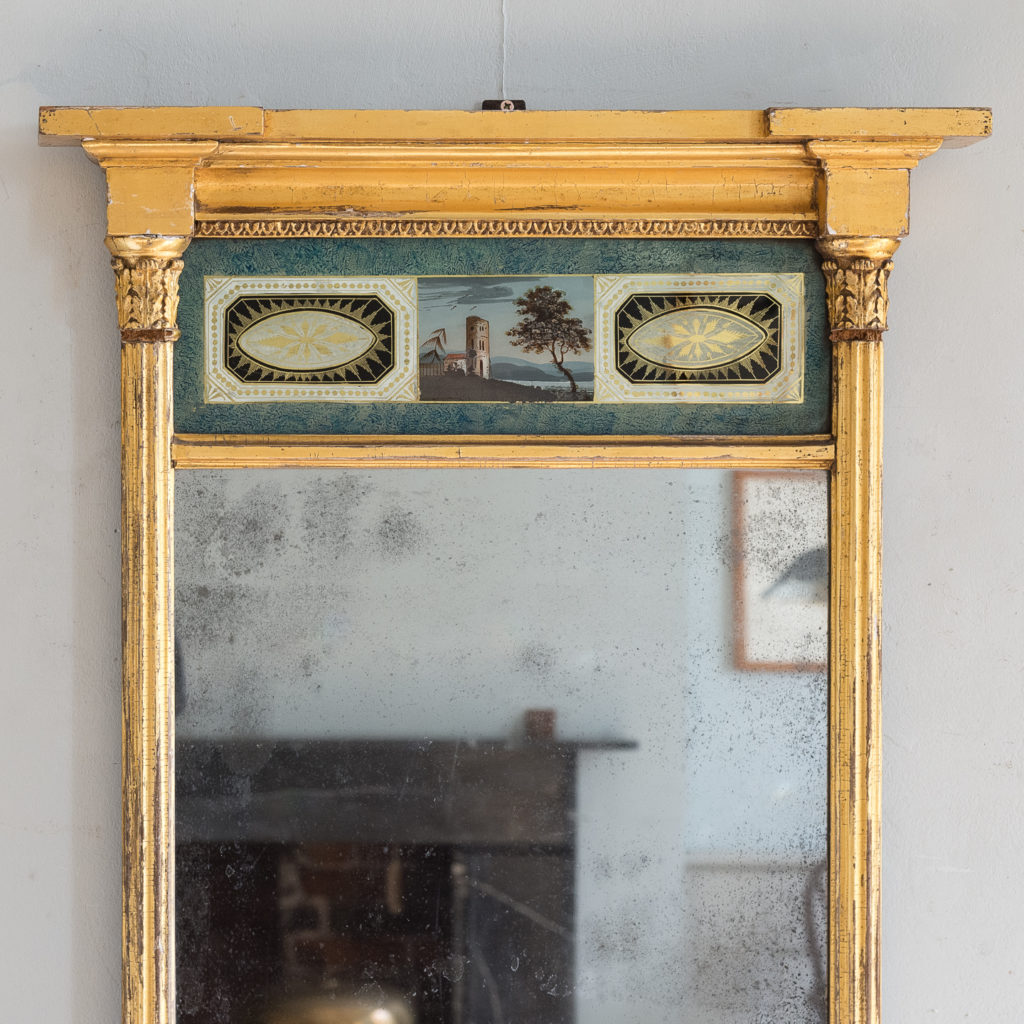 Georgian giltwood pier glass,