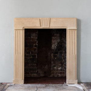 George II Clipsham stone fire surround,