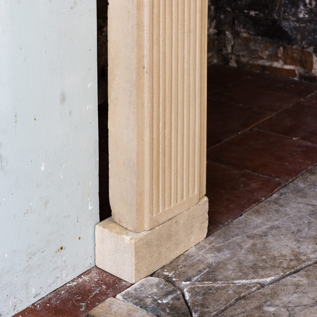 George II Clipsham stone fire surround,-140661