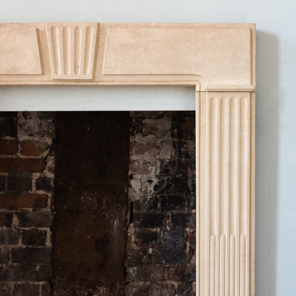 George II Clipsham stone fire surround,-140654