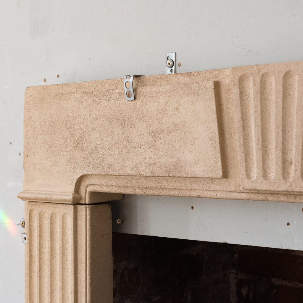 George II Clipsham stone fire surround,-140657