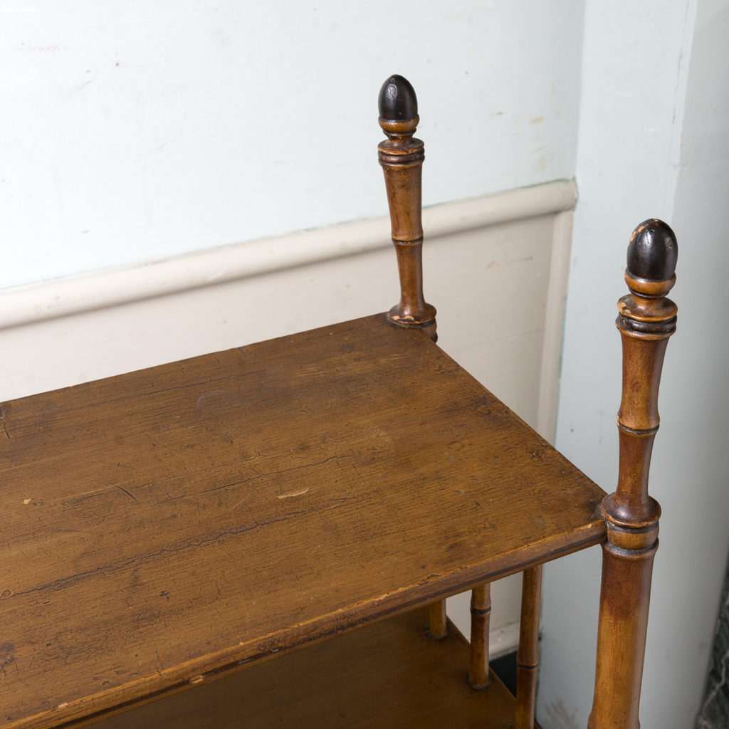 turned finials to each corner