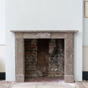 Regency Gothic Derbyshire fossil limestone fireplace,