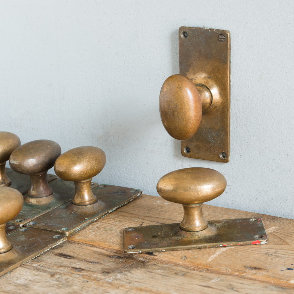 Reclaimed brass door knobs