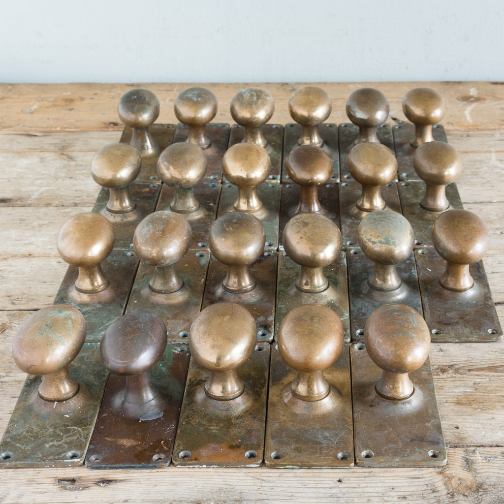 Reclaimed brass door knobs