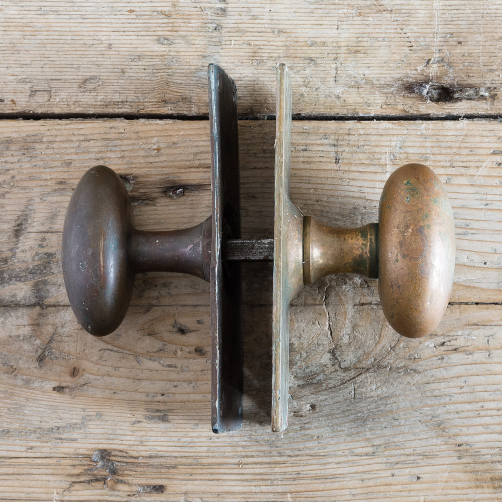 Reclaimed brass door knobs