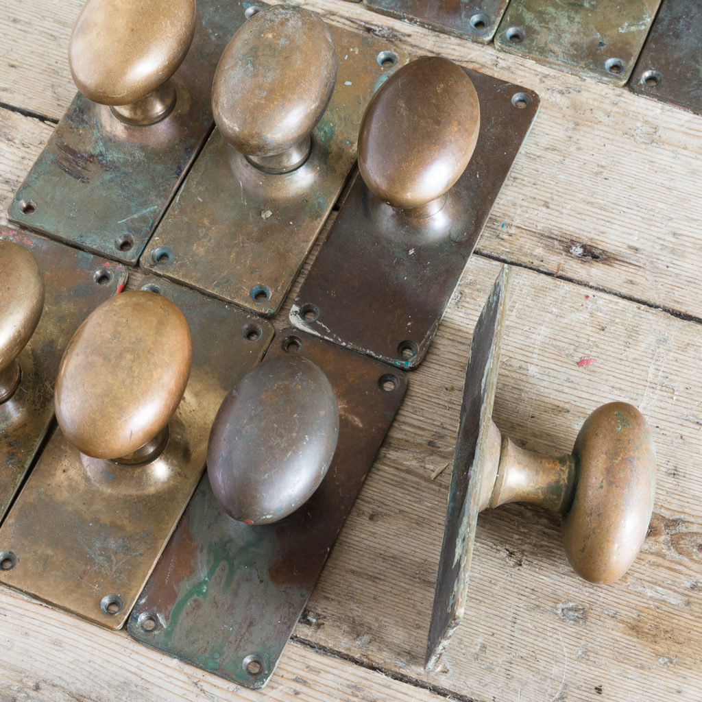 Reclaimed brass door knobs