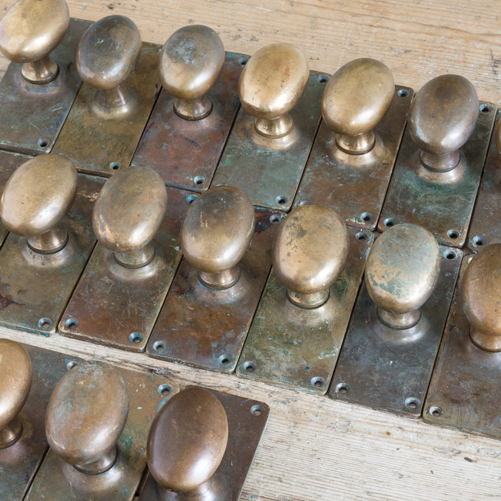 Reclaimed brass door knobs