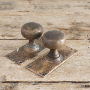 Early twentieth century brass door knobs