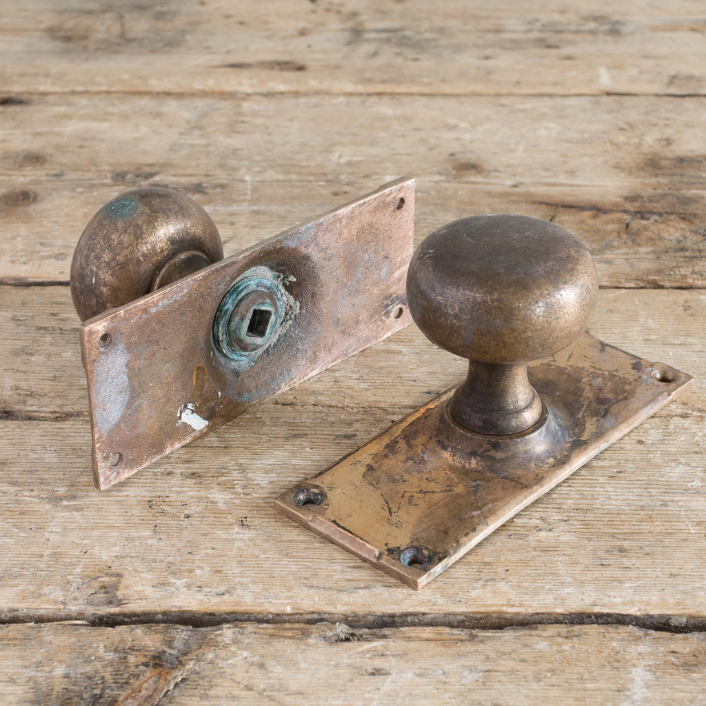 Early twentieth century brass door knobs