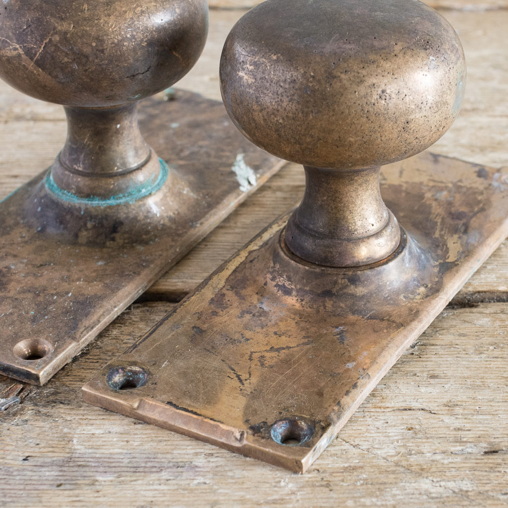 Early twentieth century brass door knobs