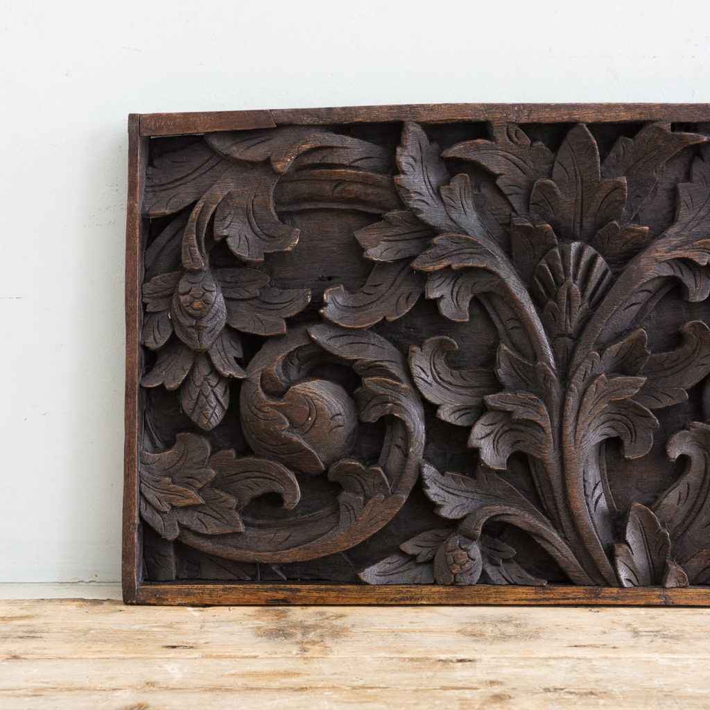 Pair of English carved oak panels