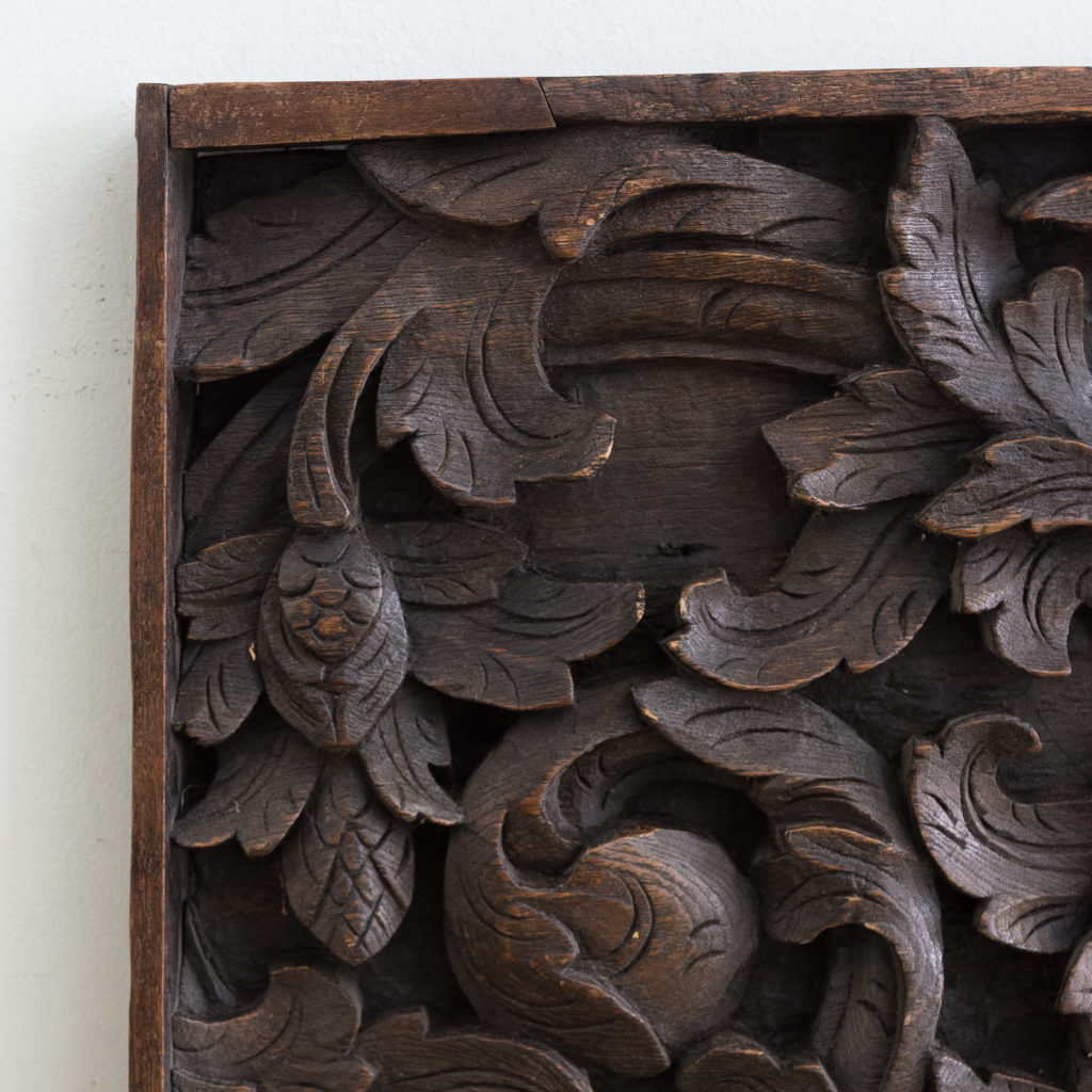 Pair of English carved oak panels
