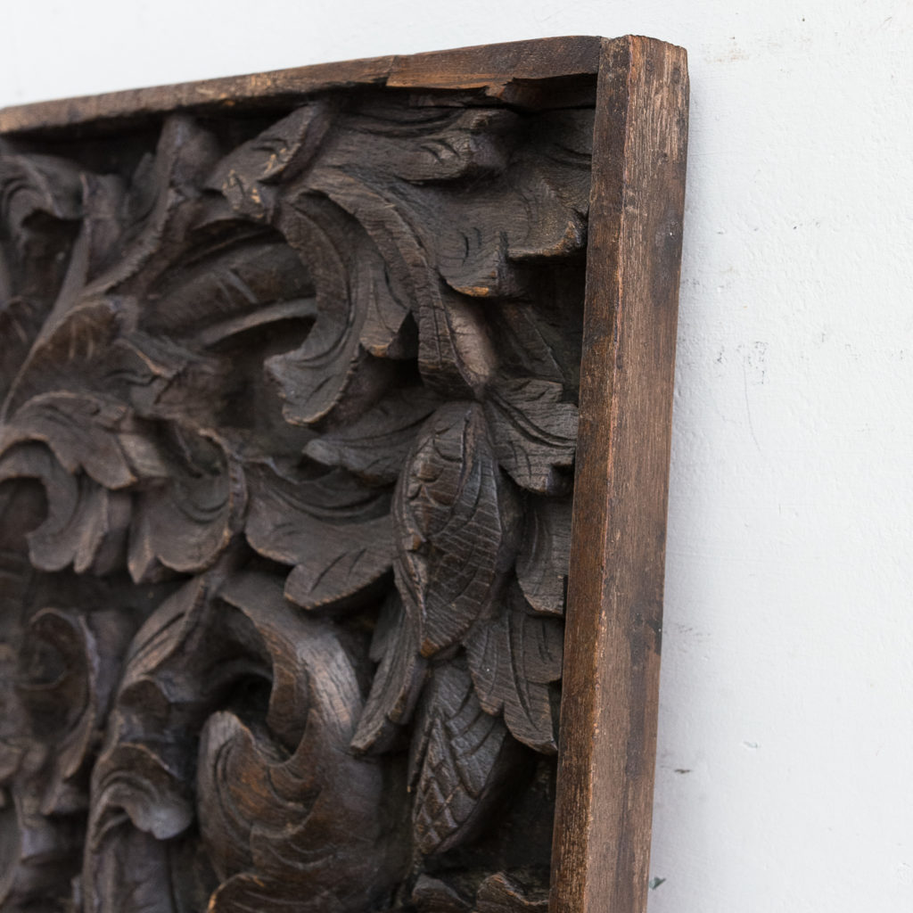 Pair of English carved oak panels