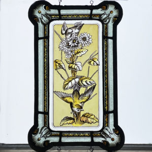 Birds stained glass