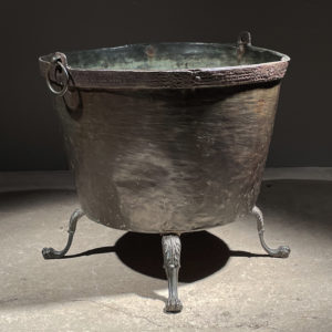 Copper log bin