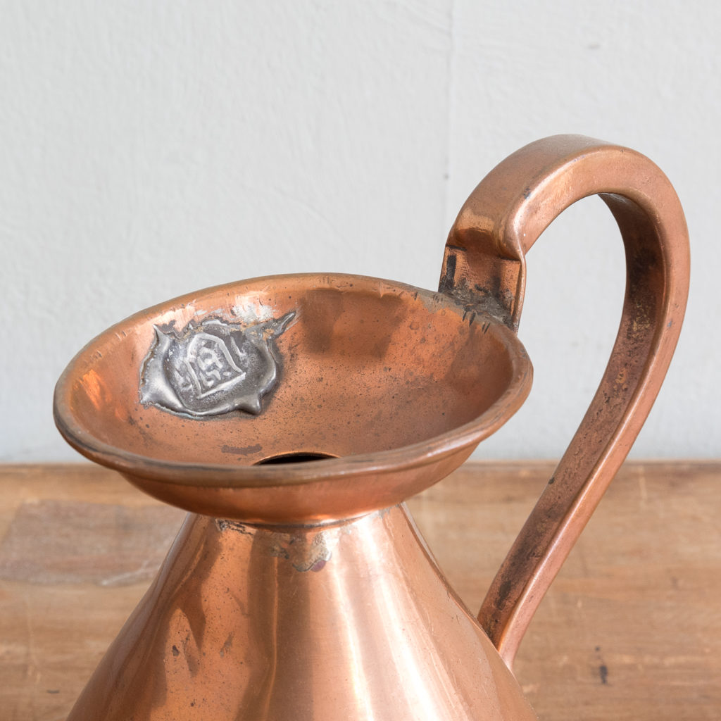 Graduated Victorian copper measuring jugs