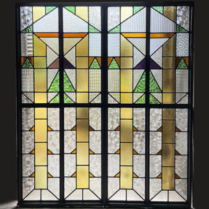 Art Deco stained glass