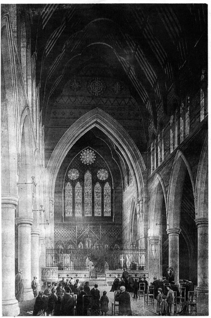 Interior view of St. Michael’s painted by Axel Haig c.1868