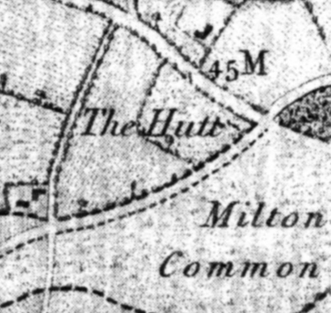 The Hutt at Milton Common. Nb The Milepost “45M” from Charing Cross